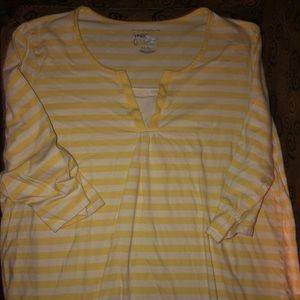 Just my size, 4x, yellow, 3/4 sleeve, Womans